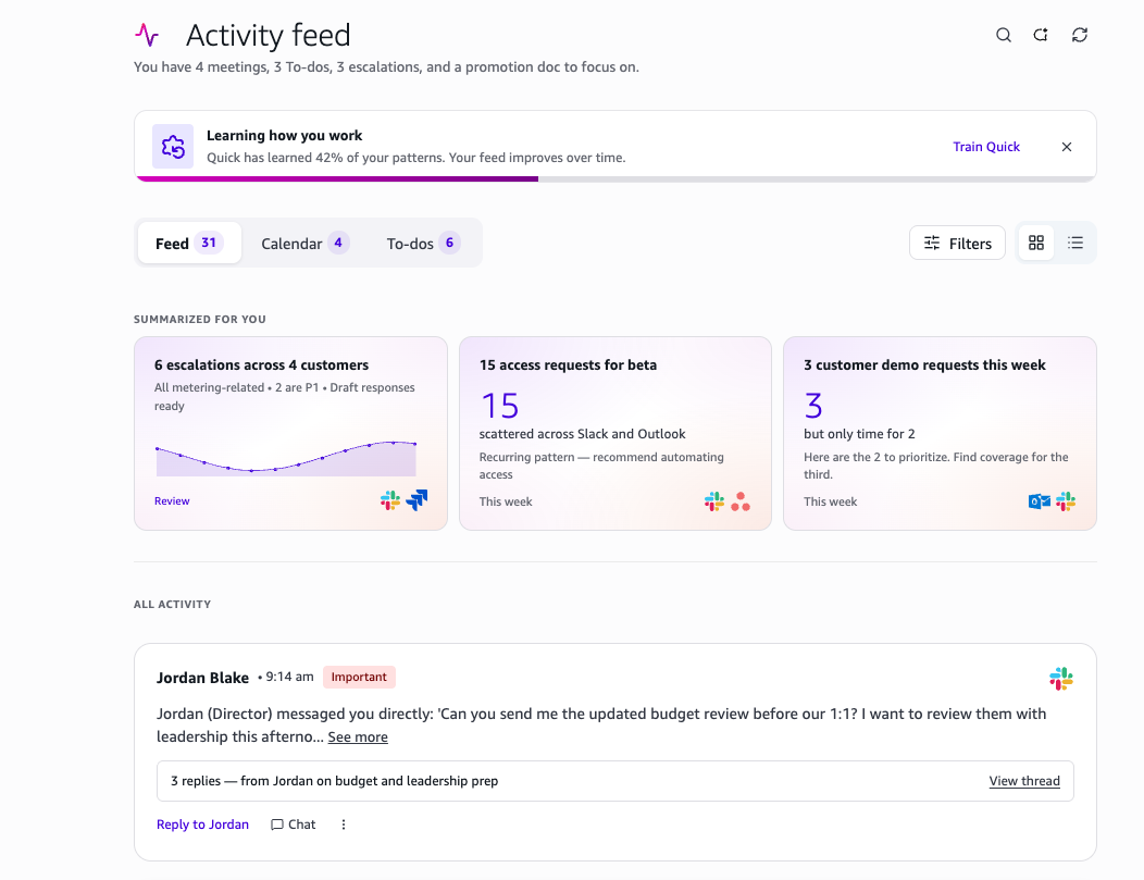 My Activity con el trabajo realizado por los agentes