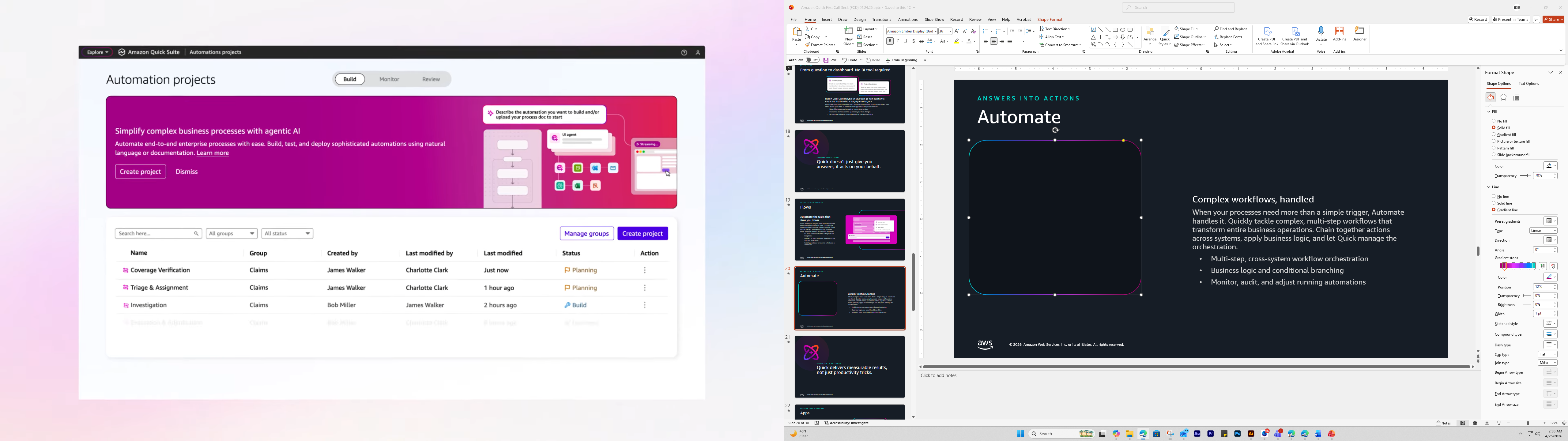 Quick Automate: orquestación entre sistemas
