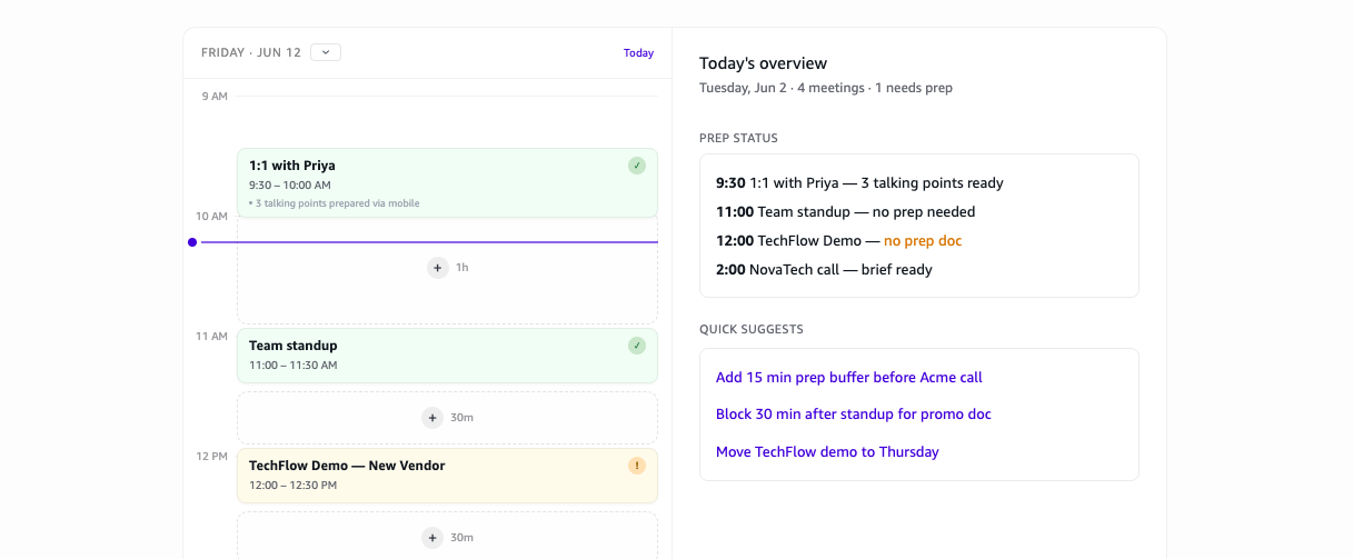 Activity feed con vista priorizada del trabajo